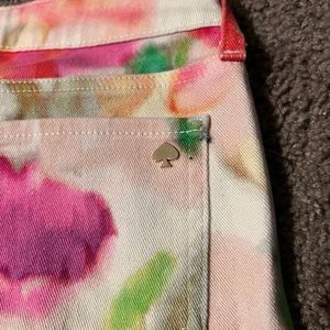 Kate spade floral jeans